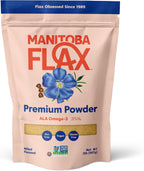 Premium Flaxseed Powder (NEW LOOK!) | Manitoba Flax by Manitoba Milling Co.| 2 lb. bag | 3000 mg Omega-3, Fiber, Plant Protein | Vegan, Non-GMO, Gluten Free