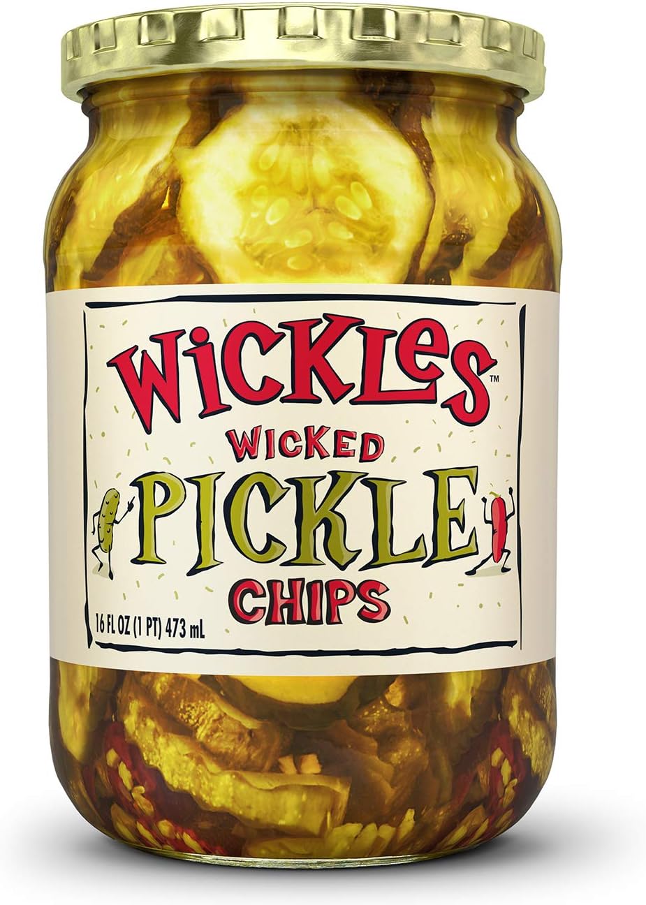 Wickles Wicked Pickle Chips, 16 oz