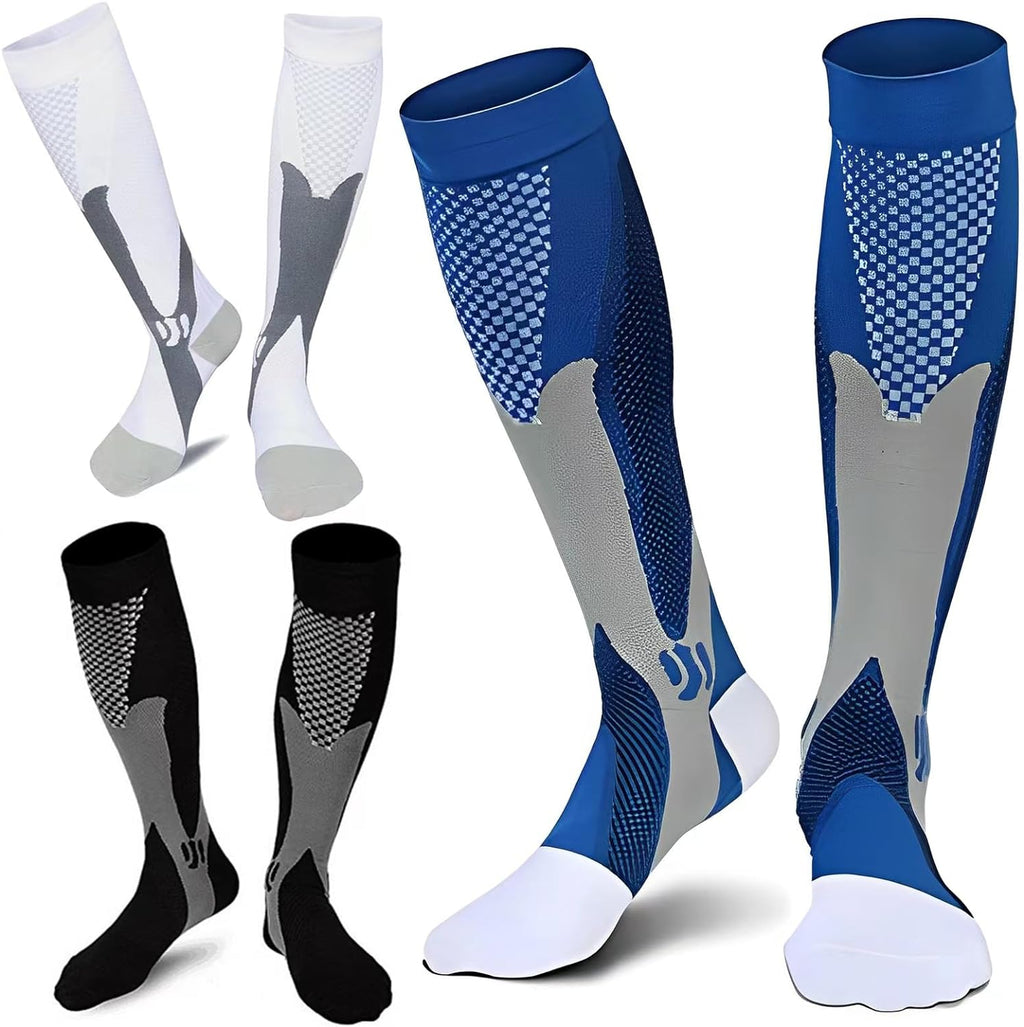 ZFiSt Plus Size Compression Socks Wide Calf for Women Men,Sport Compression Stocking Nurse Socks