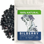 Wild Bilberry Dried Fruits (4 oz.) – Bilberry Tea - Superfood berries -Whortleberry (Vaccinium myrtillus) - Antioxidant, Immunity, Heart Health