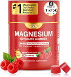 Magnesium Glycinate Gummies 500mg – Sugar Free Magnesium Gummies for Sleep, Stress, Muscle & Nerve Support – for Adults & Kids 4+, Vegan, No Melatonin (Raspberry Flavor, 60 Count)