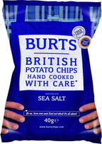 Burts Potato Chips Sea Salted 40 g (Pack of 20)