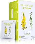 NutraTea - Mullein Leaf & Thyme Tea - Mullein Tea - Thyme Teabags For Lungs & Throat - 40 Individually Wrapped Bags - Herbal Infusion (2 Pack)