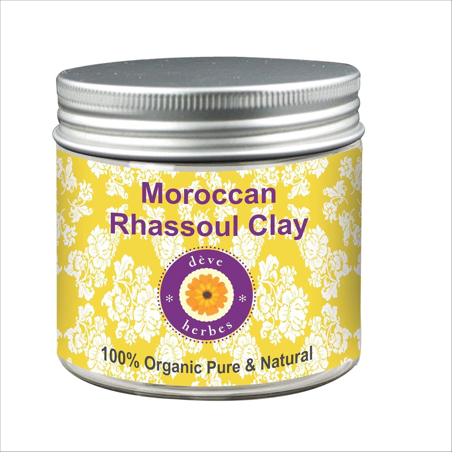 Deve Herbes Moroccan Rhassoul Clay from The Atlas Mountains Organic 50gm (1.76oz)