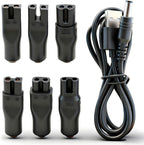 5V Charger Cord USB Adapter for Electric Hair Clippers, Beard Trimmers, Shavers, Beauty Instruments, Electric Hairdressers, Desk Lamps, Purifiers Power Supply Charging Cable 7 PCS Set