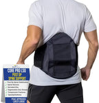 Core Pro LSO Back Brace - Medical Grade Lumbar Support for Spinal Stenosis, Bulging & Herniated Discs, DDD, Post Op Recovery, and Low Back Pain - L0650 L0637 (OSFM - Up to 55 in. Waist)