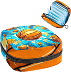 Tampons Collect Bags for Women Girls, Sanitary Napkin Storage Disposal Pouch, Lightweight Menstrual Cup Bag Basketball