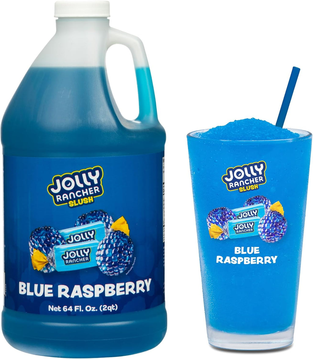 JOLLY RANCHER® Blue Raspberry Beverage Mix – Fruit Flavor Slushie Mix for Machine, 1/2 Gallon Bottle – Frozen Drink Concentrate, 5:1 Ratio for Slushie & Frozen Drink Machines