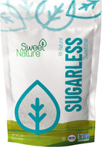 Sweet Nature Sugarless Erythritol and Stevia Blend Sweetener 16 Ounce (1 LB) White (pack of 1)