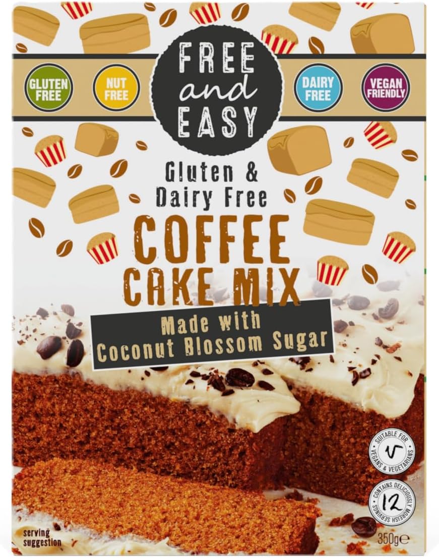 Free & Easy Gluten & Dairy Free Coffee Cake Mix - 350 Grams