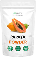 Papaya Pure Powder - All Natural Papaya Powder for Baking, Flavoring, Smoothies, Beverage, 8 oz