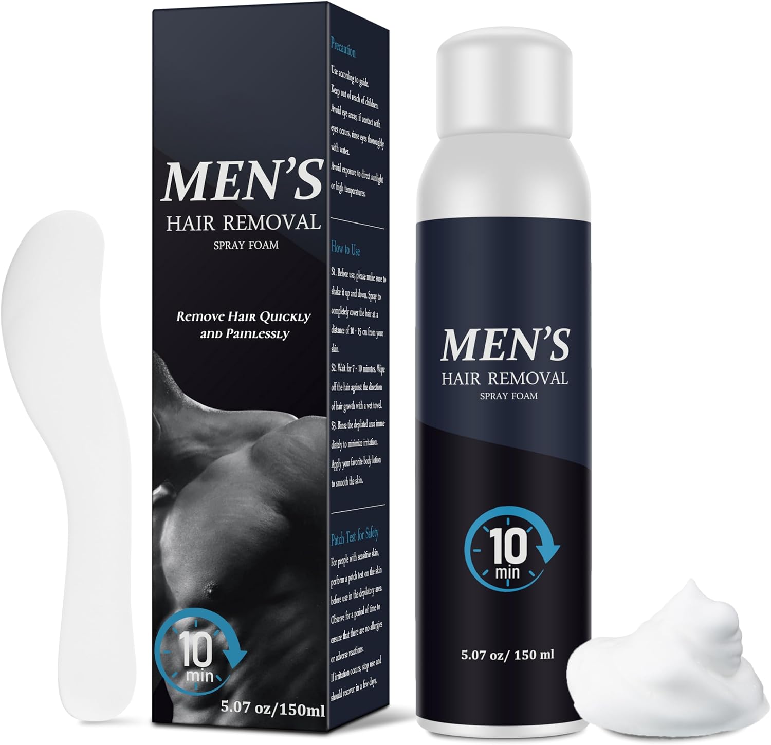 Cosmpro Hair Removal Spray Foam for Men Hair Removal Cream Effective & Painless for Underarm, Chest, Back, Legs Depilatory Cream