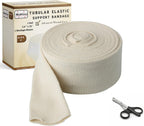 Tubular Compression Bandage Size C (2.65” x 33 ft) – Elastic Stockinette Support Sleeve for Small Knee, Elbow, Forearm, Calves, Full Arm Cut-to-Fit, Washable Reusable, No Tape – Plus Medical Scissors