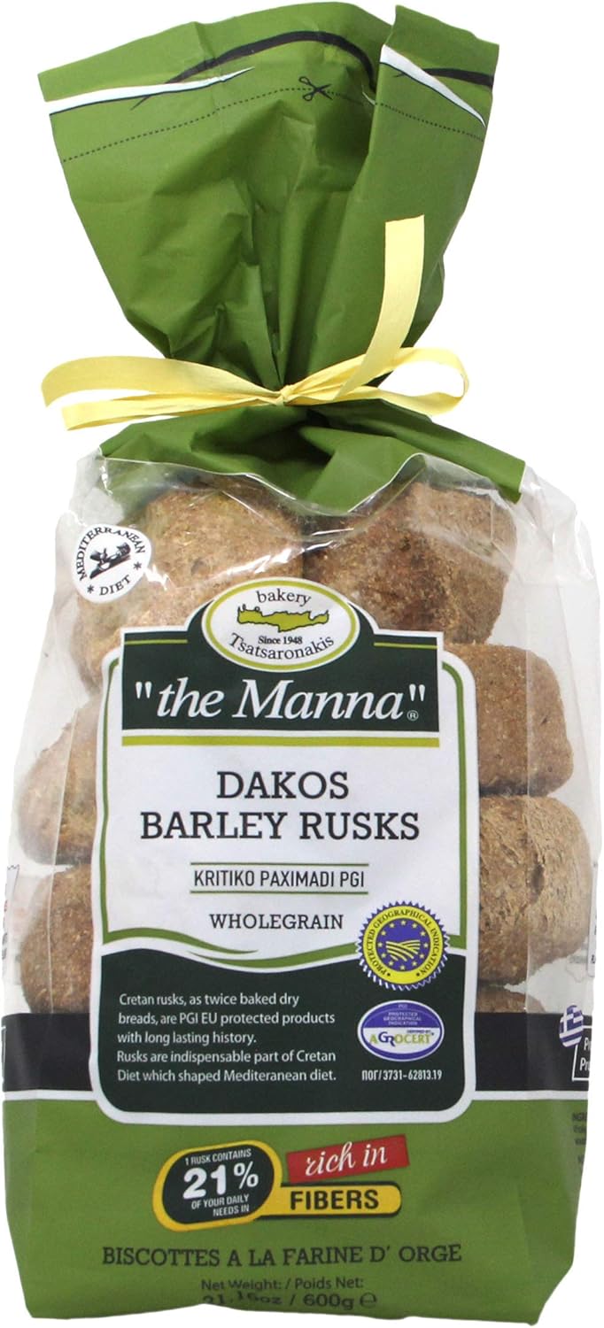 Tsatsaronakis the Manna Greek Barley Bread Big Cretan Rusk 600g