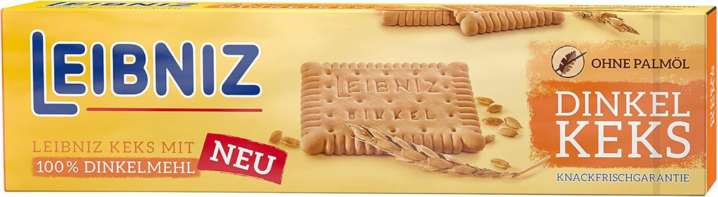 LEIBNIZ Crispy Spelt Biscuits 100% Spelt Flour Free Palm Oil (1 x 190g)