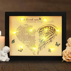 Memorial Gifts LED Shadow Box - Sympathy Gift in Memory of Loved One Gifts, Rememberance Gift for Loss of Mother Father Mom Dad, Funeral Condolences Bereavement Grief Gifts,Angel Wings