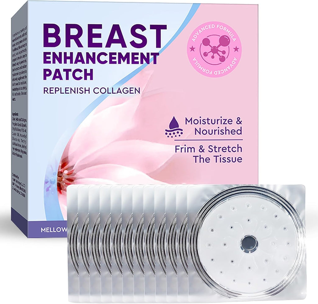 Breast Enhancement Patch, 12PCS Bust Firming & Lifting Patches Reduces Fine Lines and Wrinkles for Beautiful Breasts, Mask Nourish, Balance, Firm & Lift Sagging Breasts