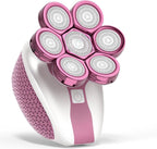 Electric Razors for Women, 7D Shavers for Women with LED Display, Rechargeable Waterproof Electric Shaver, 5-in-1 Multi-Function Body Hair Shaver Grooming Kit for Legs/Face/Armpits/Bikini(Pink)