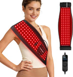 Red Light Therapy Belt for Body Infrared Light Therapy Devices Near Infrared Wrap Pad Timer Remote Control for Back Waist Muscle