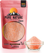 PURE NATURE Himalayan Pink Salt Fine Grain 2 lb Natural Pink Himalayan Rock Salt for Cooking, Baking, and Seasoning, Fine Pink Salt from Pakistan, No Additives, Non-GMO