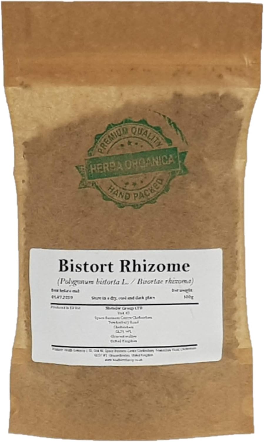 Bistort Rhizome - Polygonum Bistorta L # Herba Organica # Herbal Tea (100g)