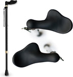 RMS Orthopedic Walking Cane - Offset Cane to Fit Individual's Palm Naturally - Ideal for Anyone with Arthritis or Carpal Tunnel Syndrome (Choose Left Hand or Right Hand)
