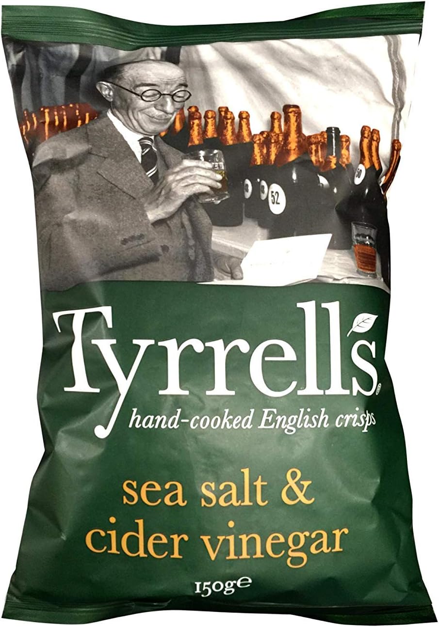 Tyrrells Chips Cider Vinegar & Sea Salt 150 g