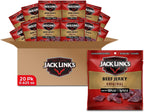 Jack Link's Beef Jerky Multipack - Original - Made with 100% Real Beef - Ready to Eat Real Meat Protein Snacks - 7g Protein per Serving - 0.625 oz Bags (20 Pack)