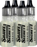 Shave Secret Shaving Oil - The Most Comfortable and Smoothest Shave Ever! 18.75Ml - 4 Pack