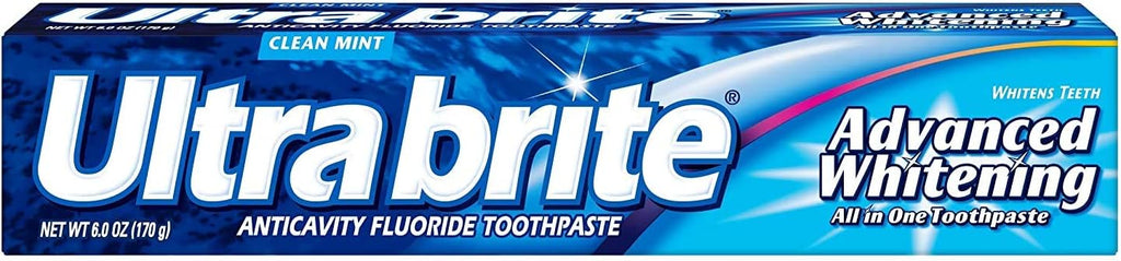 Frankel & Frankel Ultra Brite Advanced Whitening Toothpaste, Clean Mint 6 Ounce