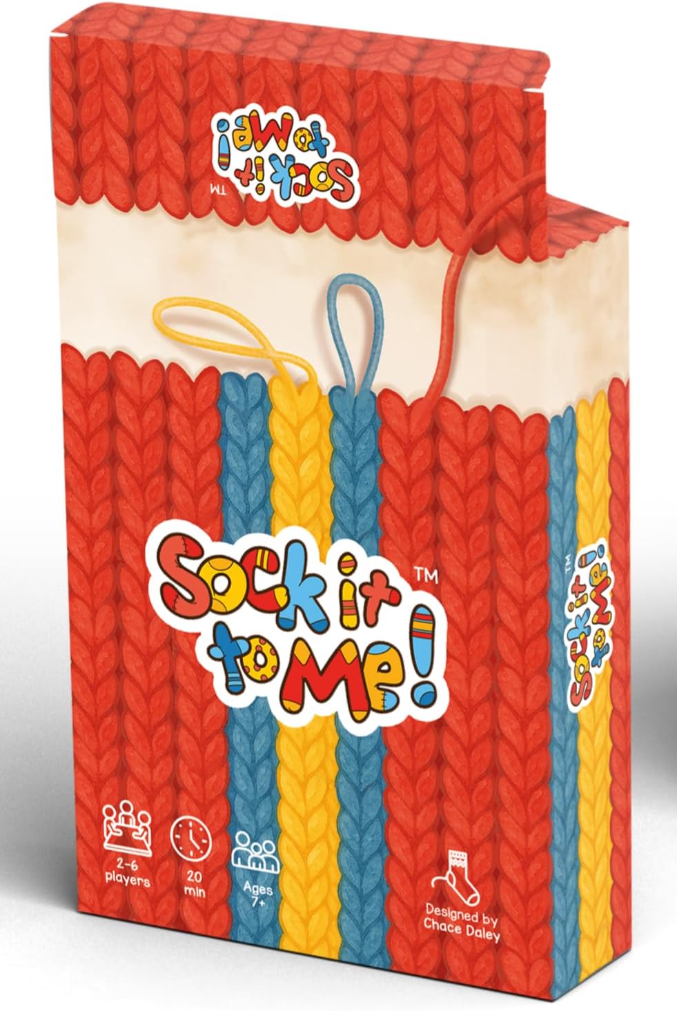 Sock it to Me! Card Game, Family Fun, 2-6 Players, Ages 7 Years and up, 20 Min Play Time