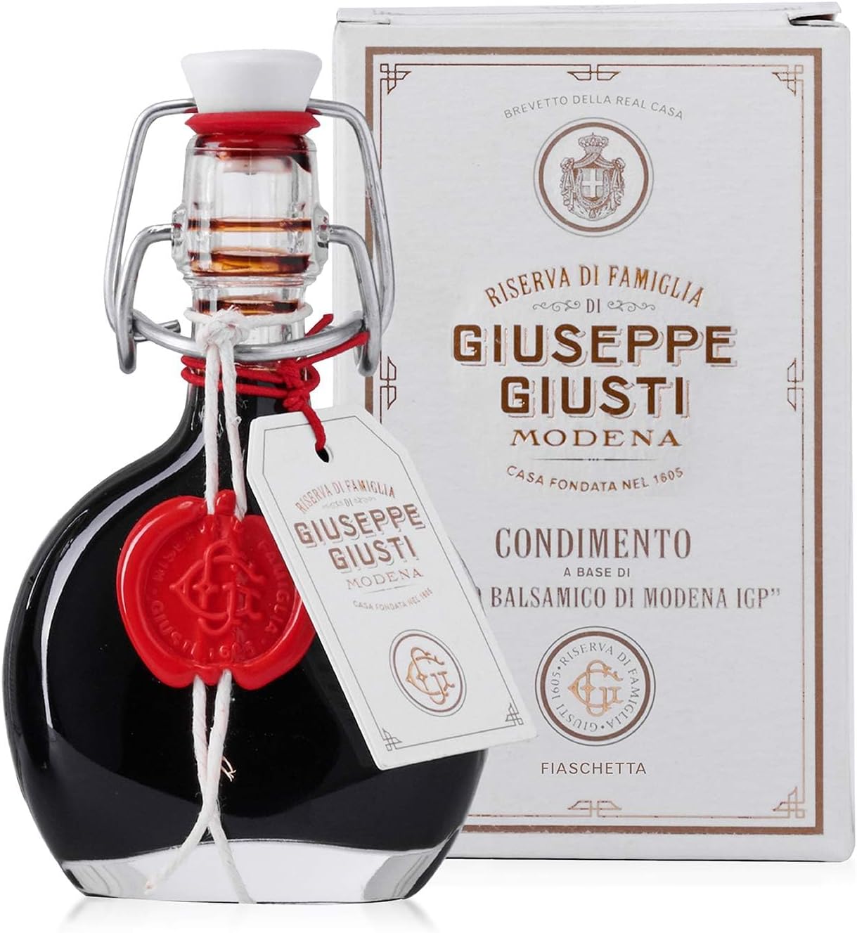 Giusti Family Reserve Balsamic Vinegar-Based Condiment - Premium Italian Condiment Based on Aceto Balsamico di Modena, Rich Flavor for Salads, Marinades & Drizzling, Made in Italy - 1.4 fl oz