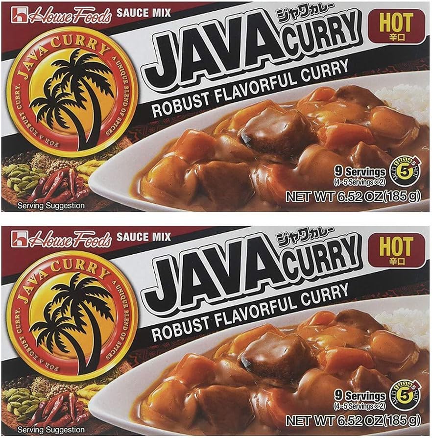 House Foods Java Curry Sauce Mix (Java Curry (Hot), 2 Pack)