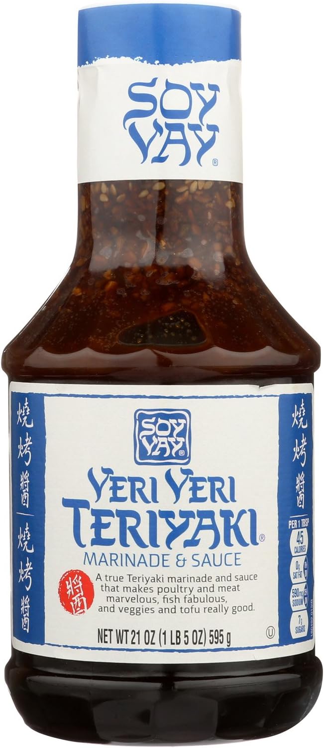 Soy Vay Veri Veri Teriyaki Marinade and Sauce, 21 Fluid Ounce -- 6 per case.6
