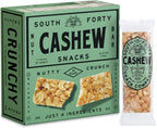 South 40 Snacks Crunchy Cashew Bar, Just 4 Ingredients, Touch of Honey (40g Bar, Pack of 12)