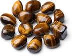 MAIBAOTA Tiger Eye Stones Natural Polished Tumbled Crystals Stones Rocks Energy Balance Crystal Gemstones Vase Filler Decorative Crystals