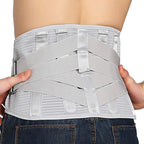 Lower Back Braces for Back Pain Relief - Compression Belt for Men & Women - Lumbar Support Waist Backbrace for Herniated Disc, Sciatica, Scoliosis - Breathable Mesh Design, Adjustable Straps (S, Gray)
