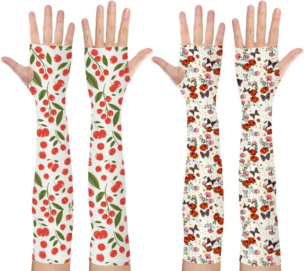 iRudyard Gardening Sleeves Uv Protection Sleeves Sun Protection Mangas Para Brazos Para Mujer Arm Covers 2Pcs