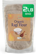 Jiva Organic Ragi Flour 2 Pound Bag (32 ounce) - Finger Millet Flour