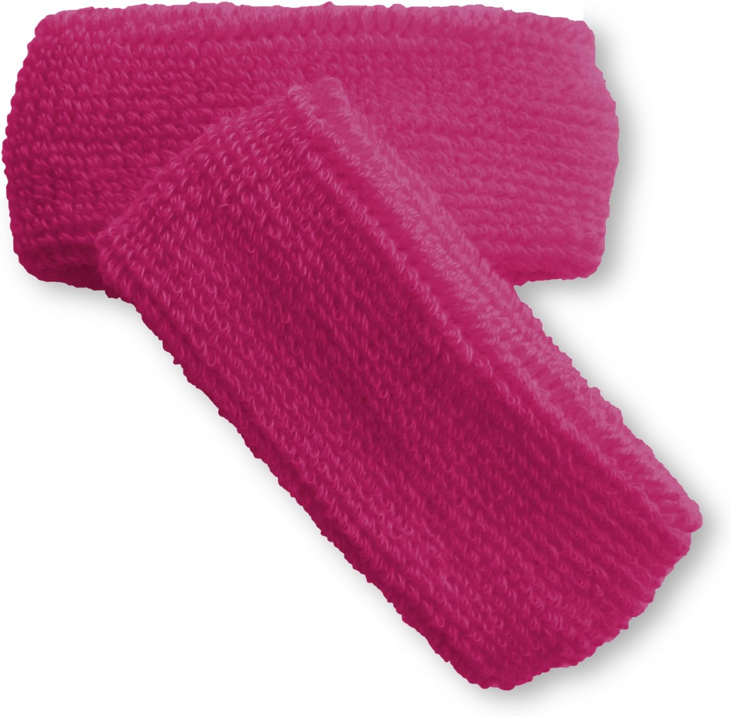 Couver Unisex Adult Teens 1 inch Thin Cotton Terry Wrist sweatbands, 1 Pair