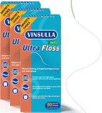 Dental Floss for Braces, Floss Threaders for Bridges and Implants, PTFE & PFAS Free Floss, 80 Pre-Cut Strands (Pack of 3)