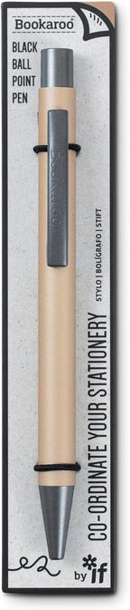 IF Bookaroo Pen, soft touch, colour coated pen with black ink - GOLD