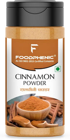 Foodphenic Cinnamon (Dalchini) Powder 3.5 OZ – Premium Vietnamese Cassia with Rich Aroma & Naturally Sweet-Warm Taste | Perfect for Chai, Coffee, Oats, Baking, Cookies, Smoothies, Curry & Desserts | 100% Pure & Natural