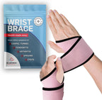 Dr. Arthritis Essentials Wrist Brace, Wrist Splint, Hand Brace & Wrist Guard for Left & Right Hand (Pink 2 Pack)