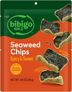 Bibigo Spicy & Sweet Seaweed Chips, 1.41 Ounce (Pack of 1)