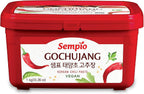 Sempio Gochujang Vegan Korean Red Chili Pepper Paste - Mild Heat: Sweet Spicy Savory Paste, Traditional Fermented Condiment for Cooking, Marinades, Dips, Halal Certified (2.2lbs/1kg)