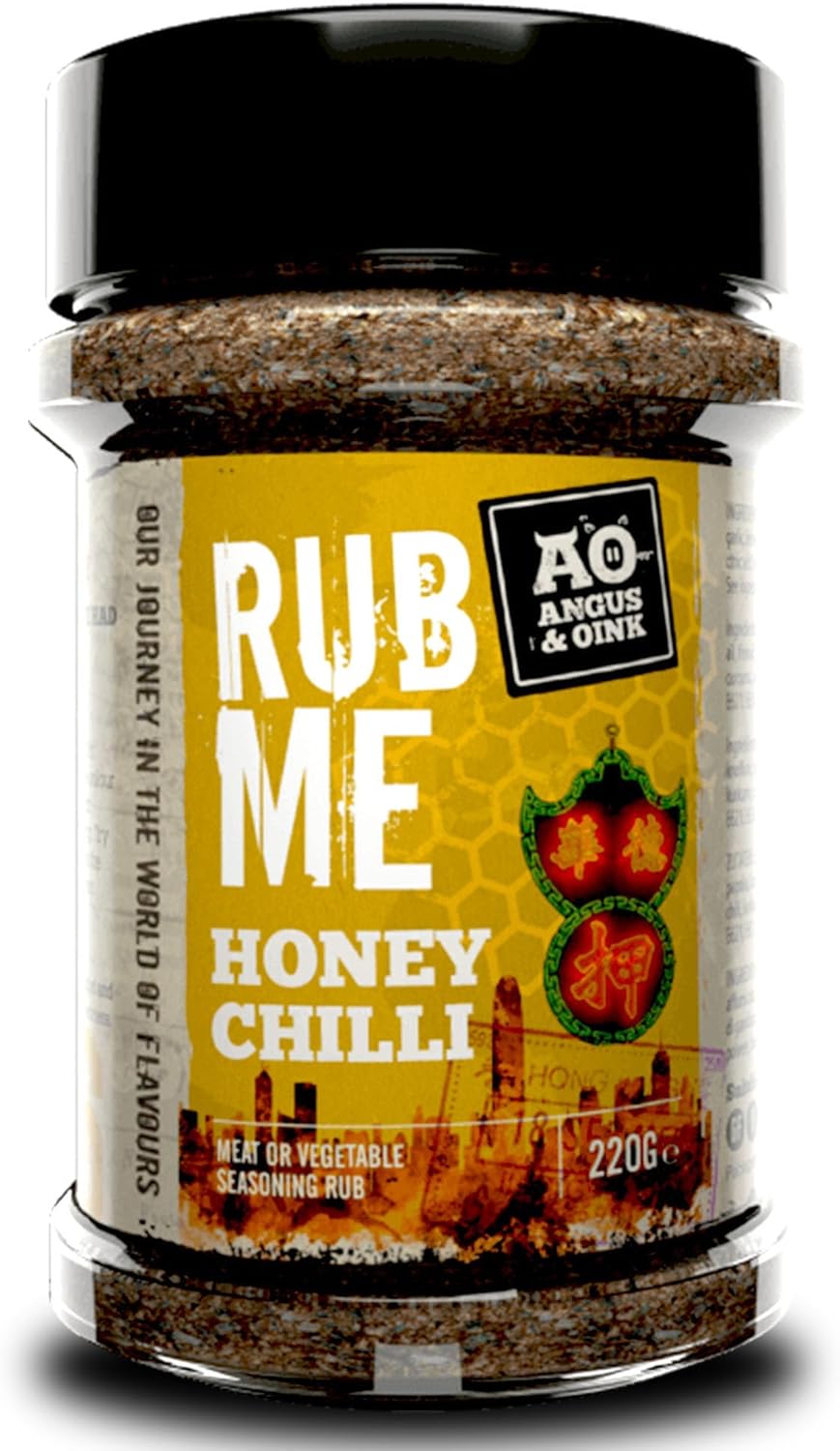 Angus & Oink | Honey Chilli Seasoning | Sweet & Spicy | Perfect for Chicken & Pork | Authentic Chinese Flavour | Gluten-Free & Vegetarian | Oven, Air Fryer & BBQ | 240g