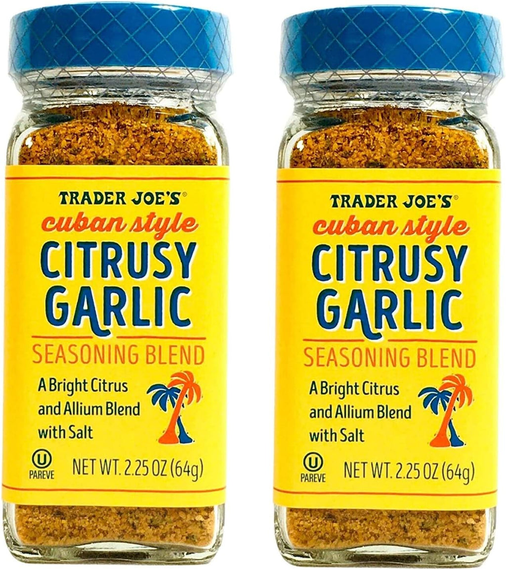 Trader Joe's Cuban Style Citrusy Garlic Seasoning Blend 2.25oz Two Pack