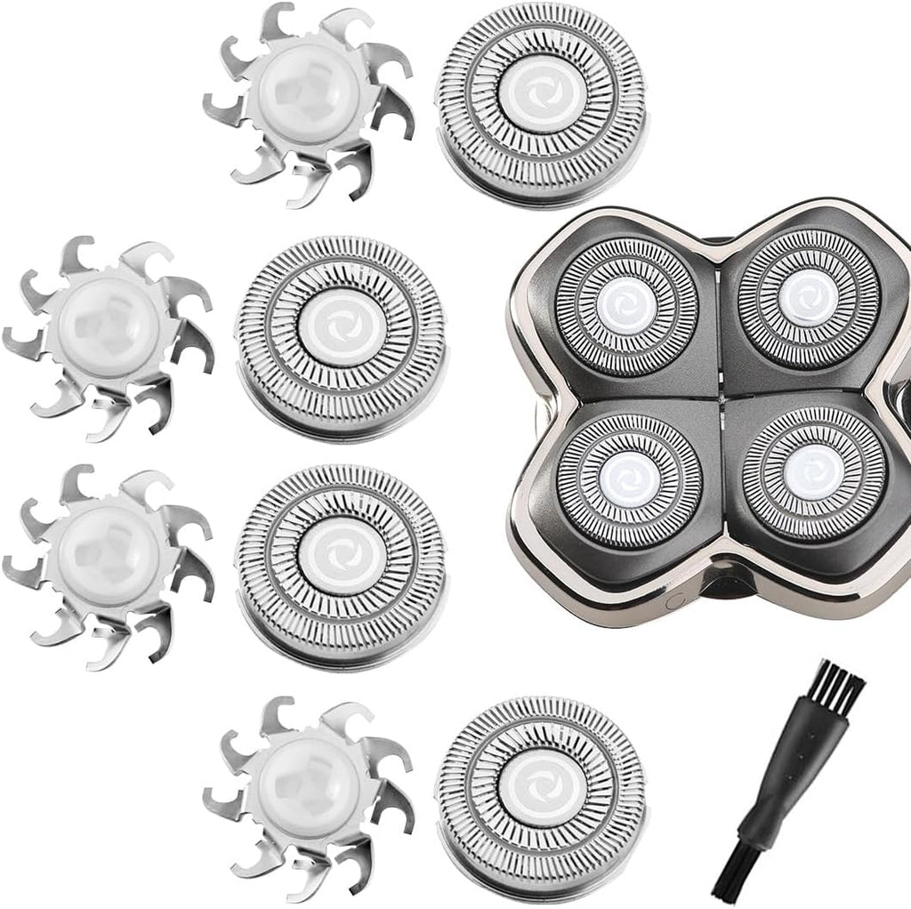 4pcs Head Shaver Replacement Blades for Skull Shaver Pitbull 4 Head Series and 3 Head Series