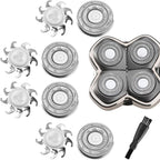 4pcs Head Shaver Replacement Blades for Skull Shaver Pitbull 4 Head Series and 3 Head Series